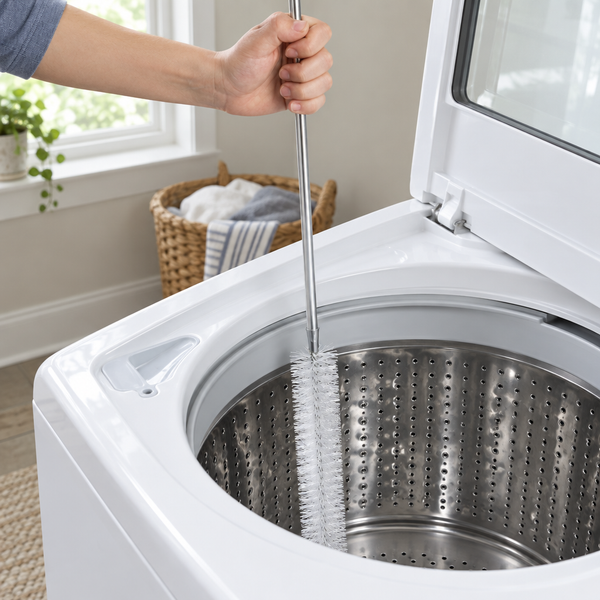 Washing Machine Drum Cleaning Brush – No-Disassembly Stainless Long-Handle Tub Cleaning Tool