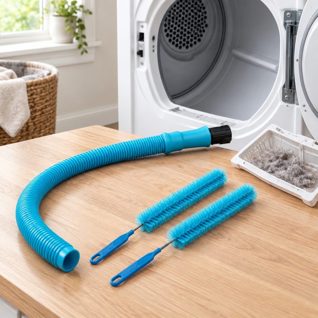 Dryer Vent Cleaning Kit – Flexible Long Brush for Dryer Duct & Lint Removal