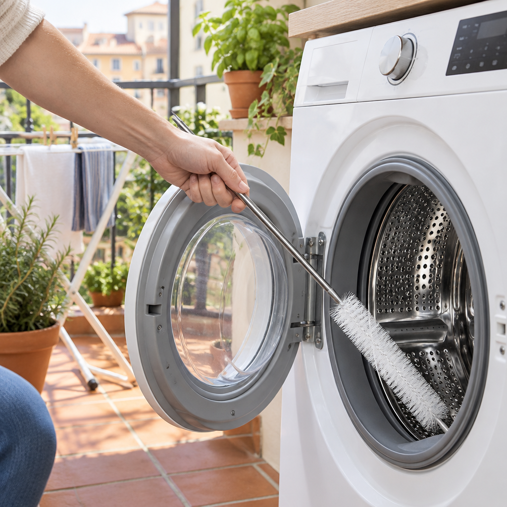 Washing Machine Drum Cleaning Brush – No-Disassembly Stainless Long-Handle Tub Cleaning Tool