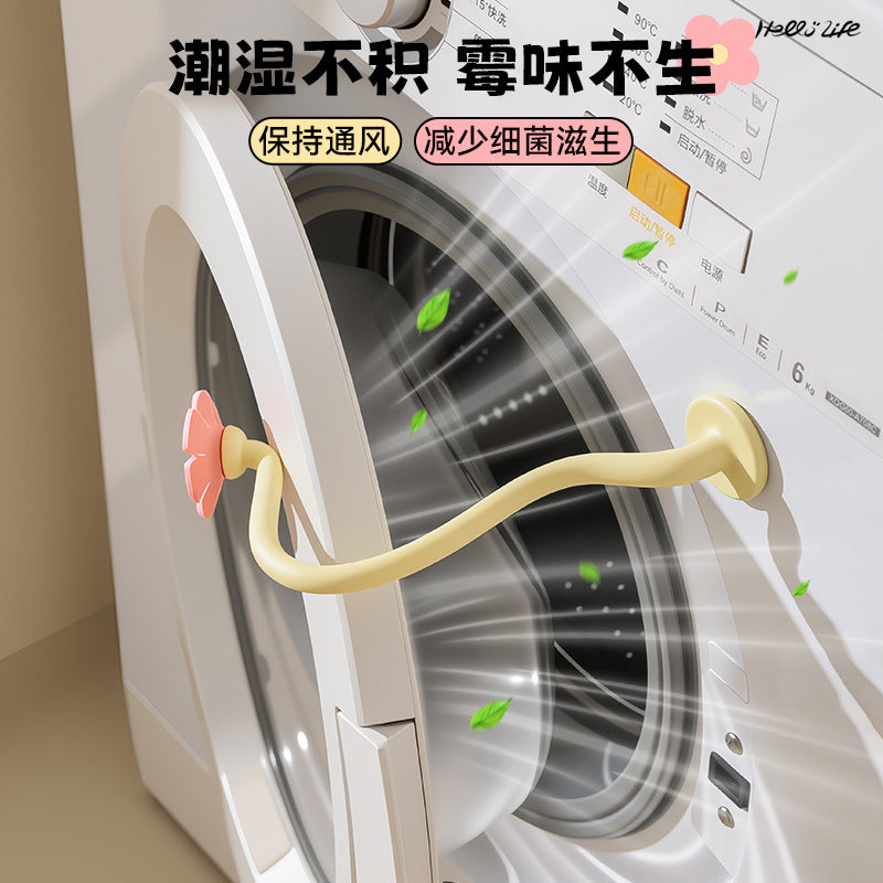 Washing Machine Door Vent Holder – Magnetic Anti-Mildew Door Stop Clamp for Front-Load Washer